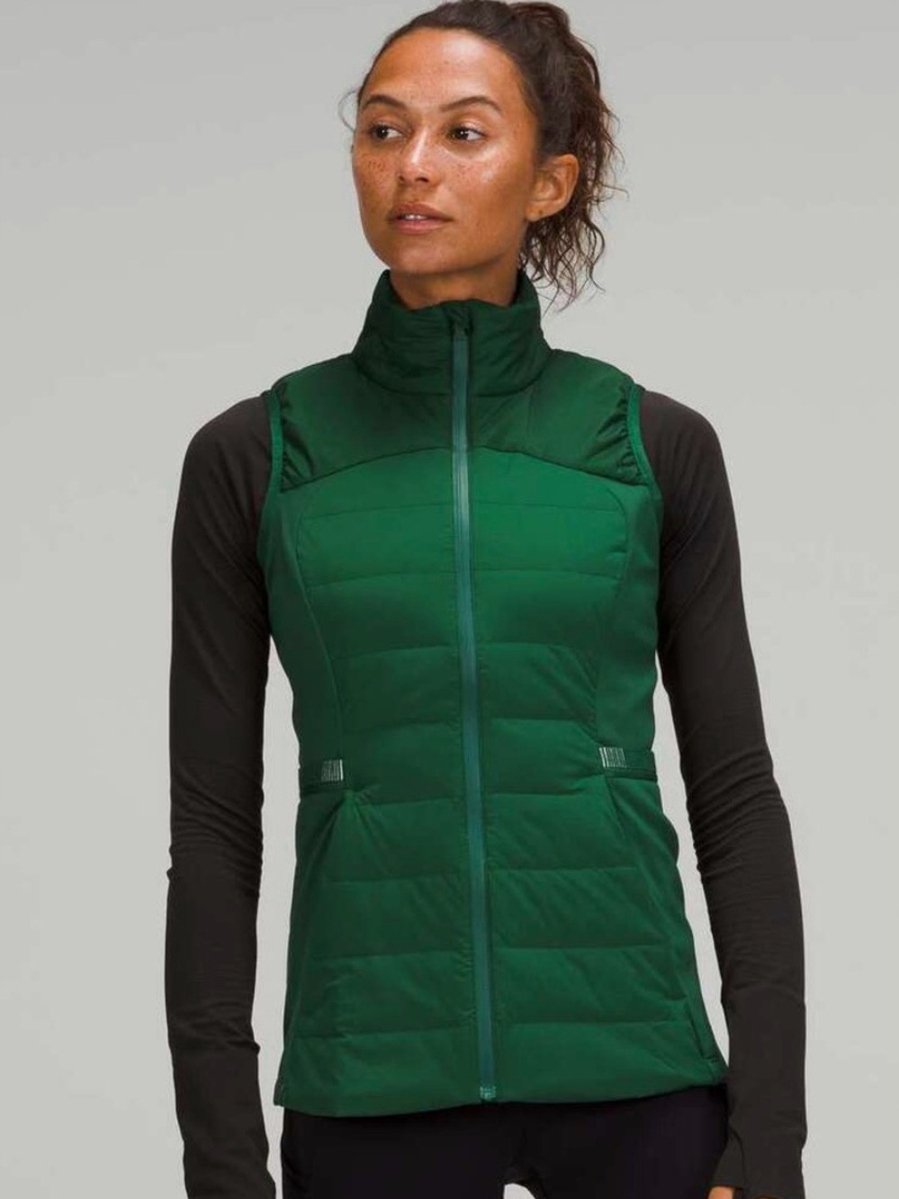 Lululemon Down for It All Vest Everglade Green Size 10